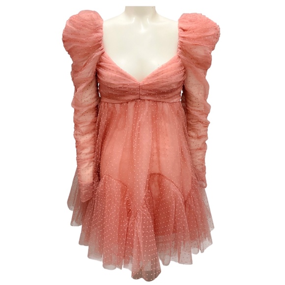Zimmermann Dresses & Skirts - Zimmermann Coral Puff Sleeve Mini Dress